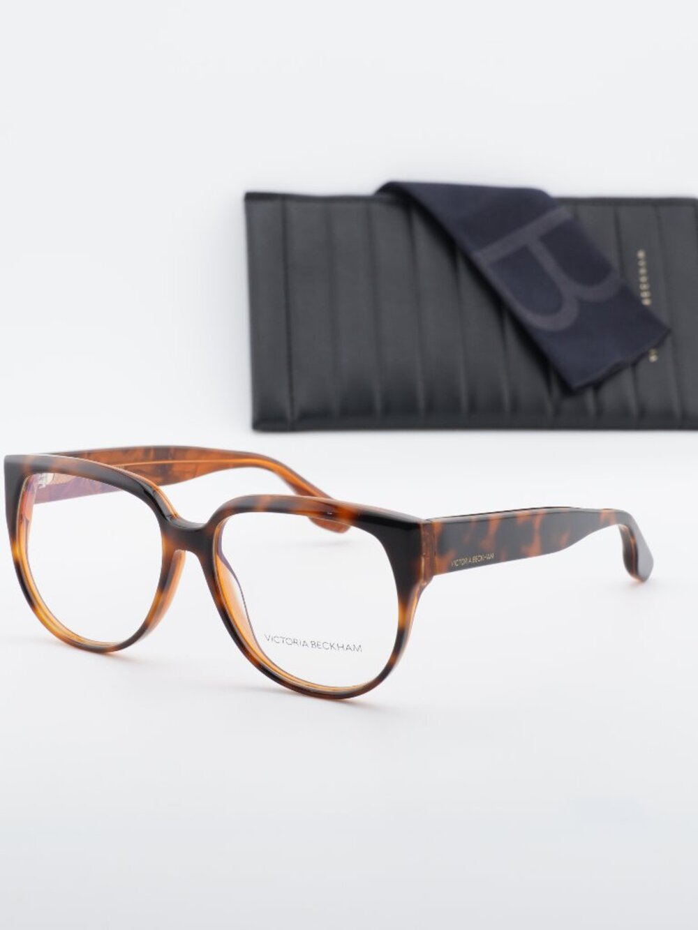 Victoria Beckham VB2617 218 Geometric Eyeglasses 55mm - Havana Caramel